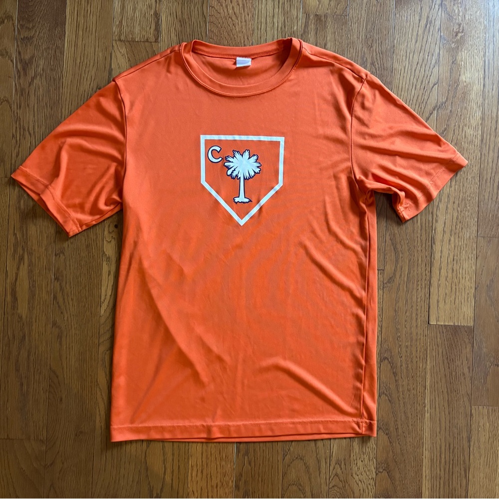 Sport-Tek Clemson Tigers Baseball Orange Performance Tee